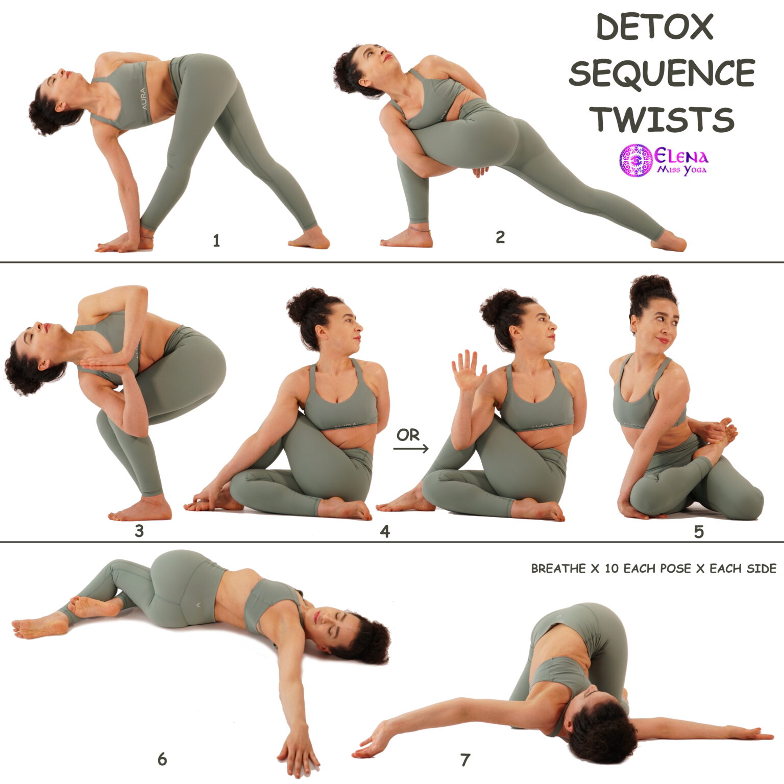 DETOX SEQUENCE TWIST POSES Elena Miss Yoga