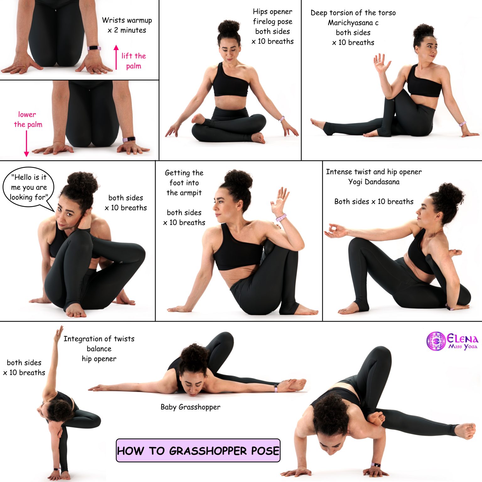 HOW TO GRASSHOPPER POSE – Elena Miss Yoga