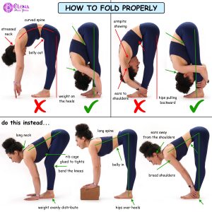 HOW TO FORWARD FOLD PROPERLY – Elena Miss Yoga